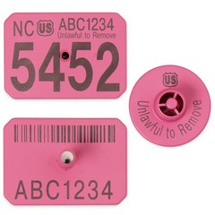 Official USDA Swine Premise Identification Number (PIN) Tags - Y-Tex