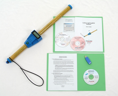 Standard 2 Foot (3 Foot Custom Length Available) LOOK-UP Lightning Rod with Wall Charger Plug Plus USB Dongle, Lookup Software