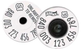 Official USDA '840' High Performance Ultra EID Tag (Allflex)